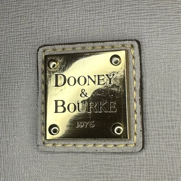 Dooney & Bourke Hobo light Grey Leather Shoulder Bag lg